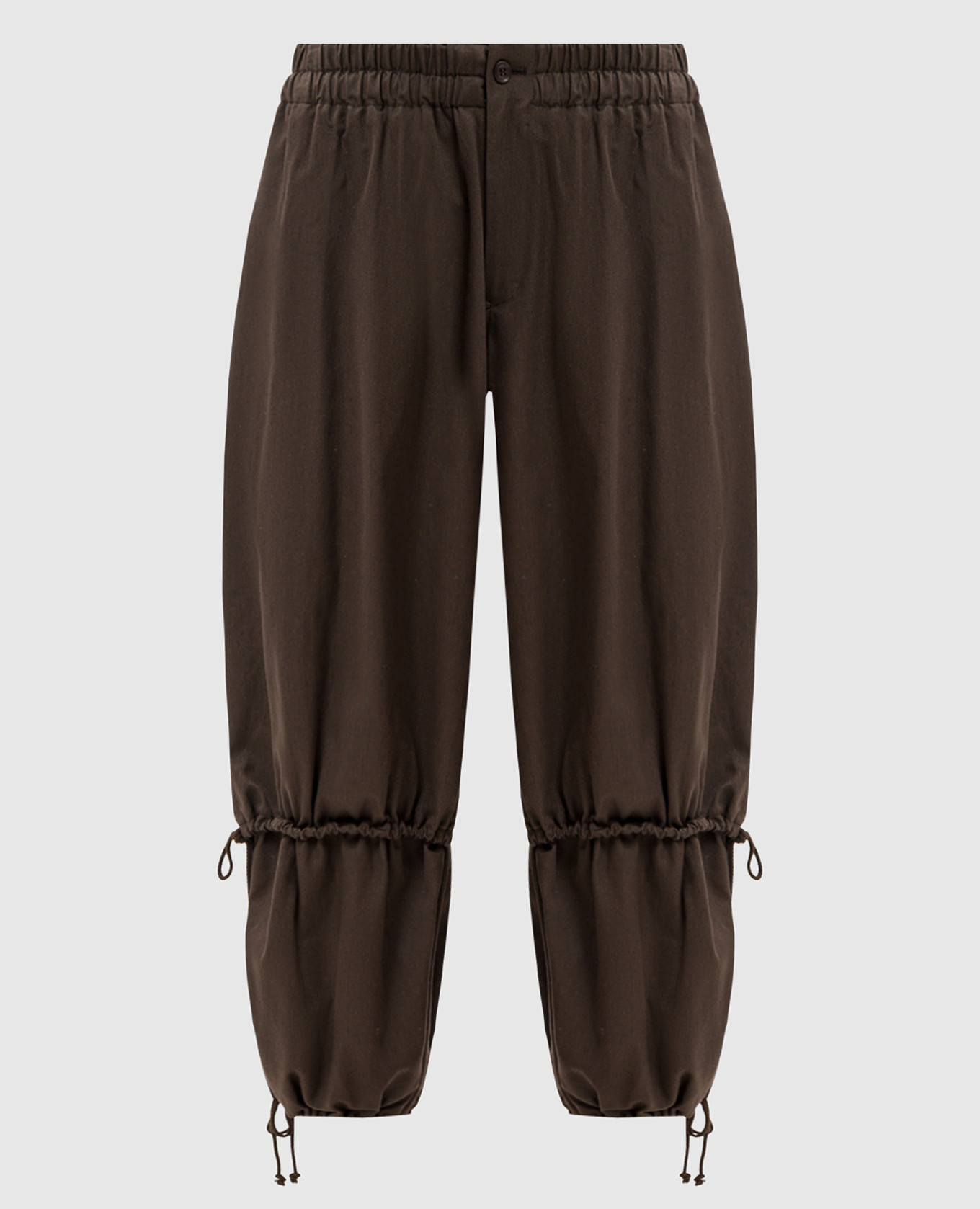Khaki pants with drawstrings