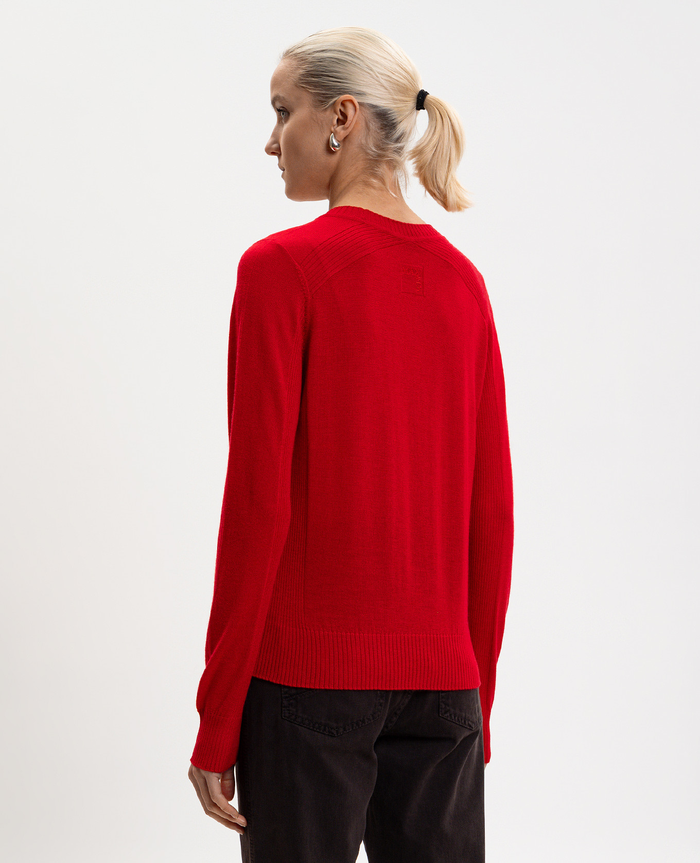 

Red BERLINA wool jumper with logo Max & Co