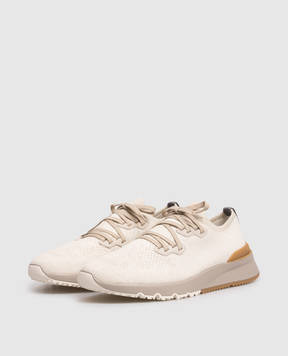 Brunello Cucinelli Beige sneakers with logo MZUKISO250