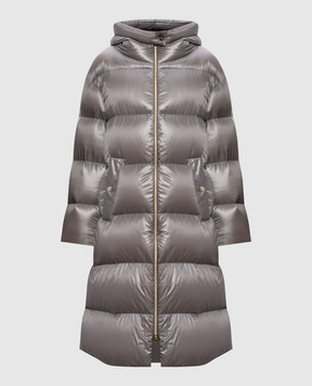 Herno Grey quilted down jacket with hood PI001519D12017Z