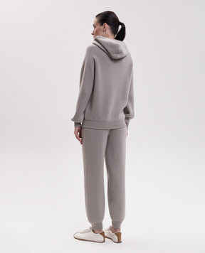 Babe Pay Pls Gray cashmere tracksuit MD989341R
