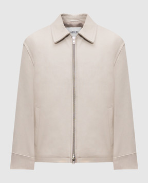 AGOLDE Chadwick Ivory Leather Jacket A4023