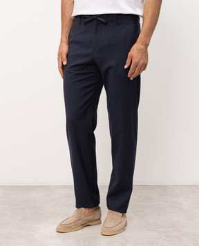 Canali Blue wool pants AR03652V91659