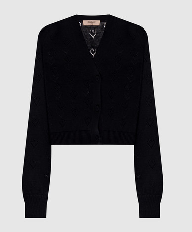 Black cashmere cardigan
