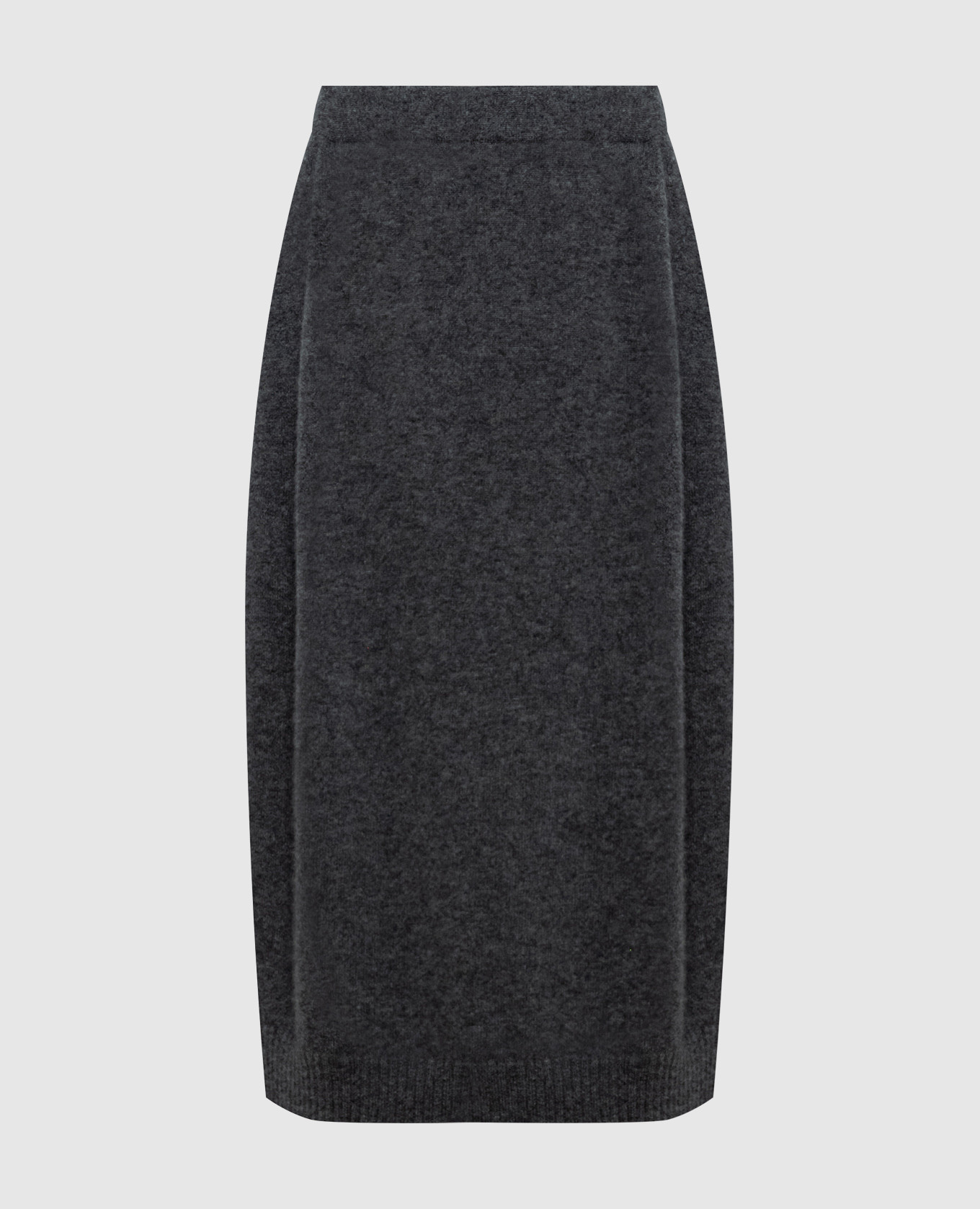 Gray skirt with cashmere and silk