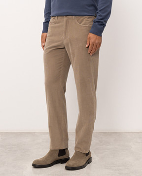 Stefano Ricci Beige corduroy pants M1T6300040CTW02T