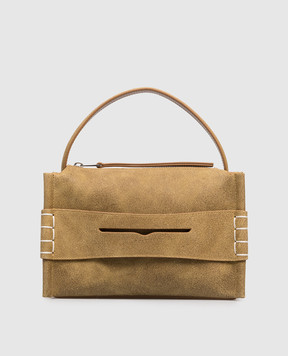 JW Anderson Brown Suede Loafer Bag HB0762LA0319