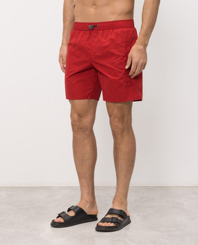 Iceberg Red swim shorts with logo embroidery ICE26MBM07