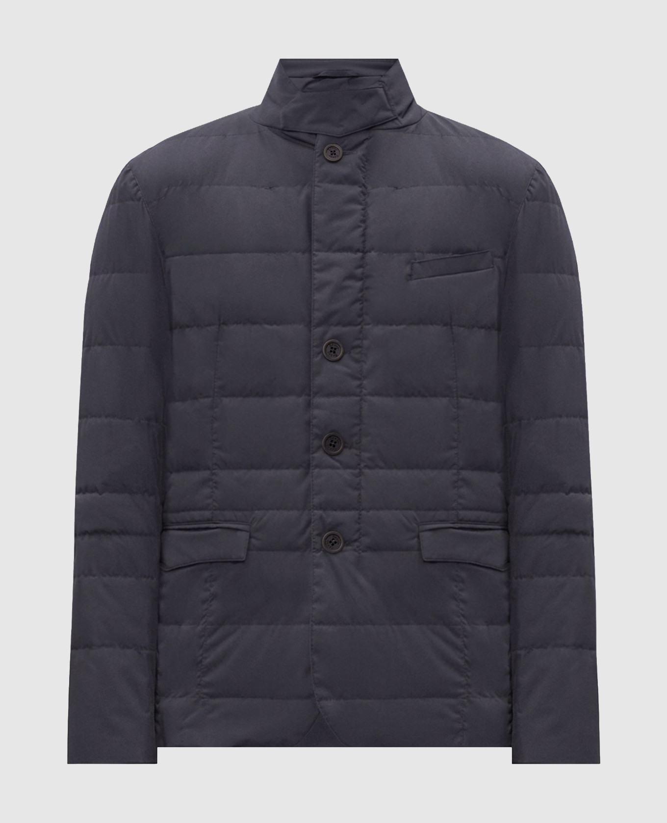 Blue down jacket