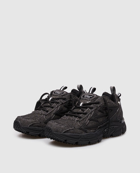 Off-White Black Denim Be Right Back Sneakers OMIA295Z26DEN001
