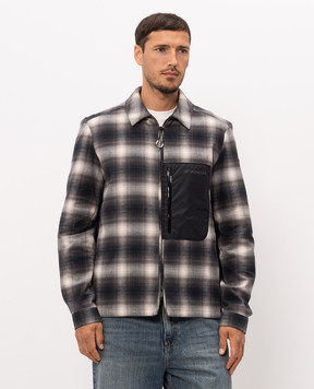 Moncler Cornisello checked shirt-style down jacket L20911A00095599R9