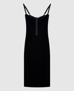 Max & Co Black ZIMINO ribbed dress MCLZIMINO