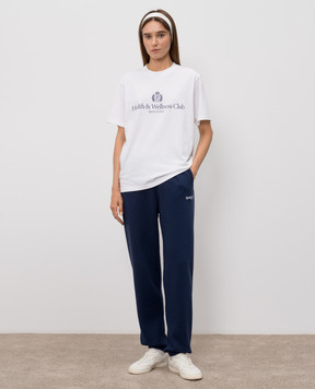 Sporty & Rich White H&W Crest T-shirt TO119710241WH01