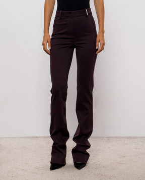 The Attico Purple pants with logo embroidery 261WCP00309VVP002AA