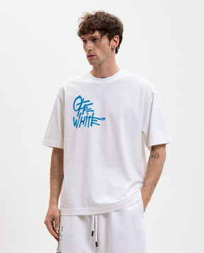 Off-White White T-shirt with branded print 44MAA120S26J00F