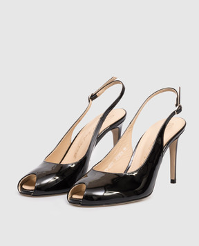Babe Pay Pls Black patent leather slingbacks 237804LA