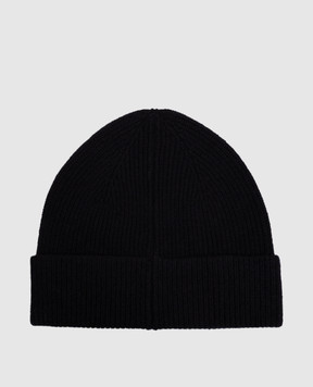 Peserico Navy blue wool and cashmere hat R76064F1209470