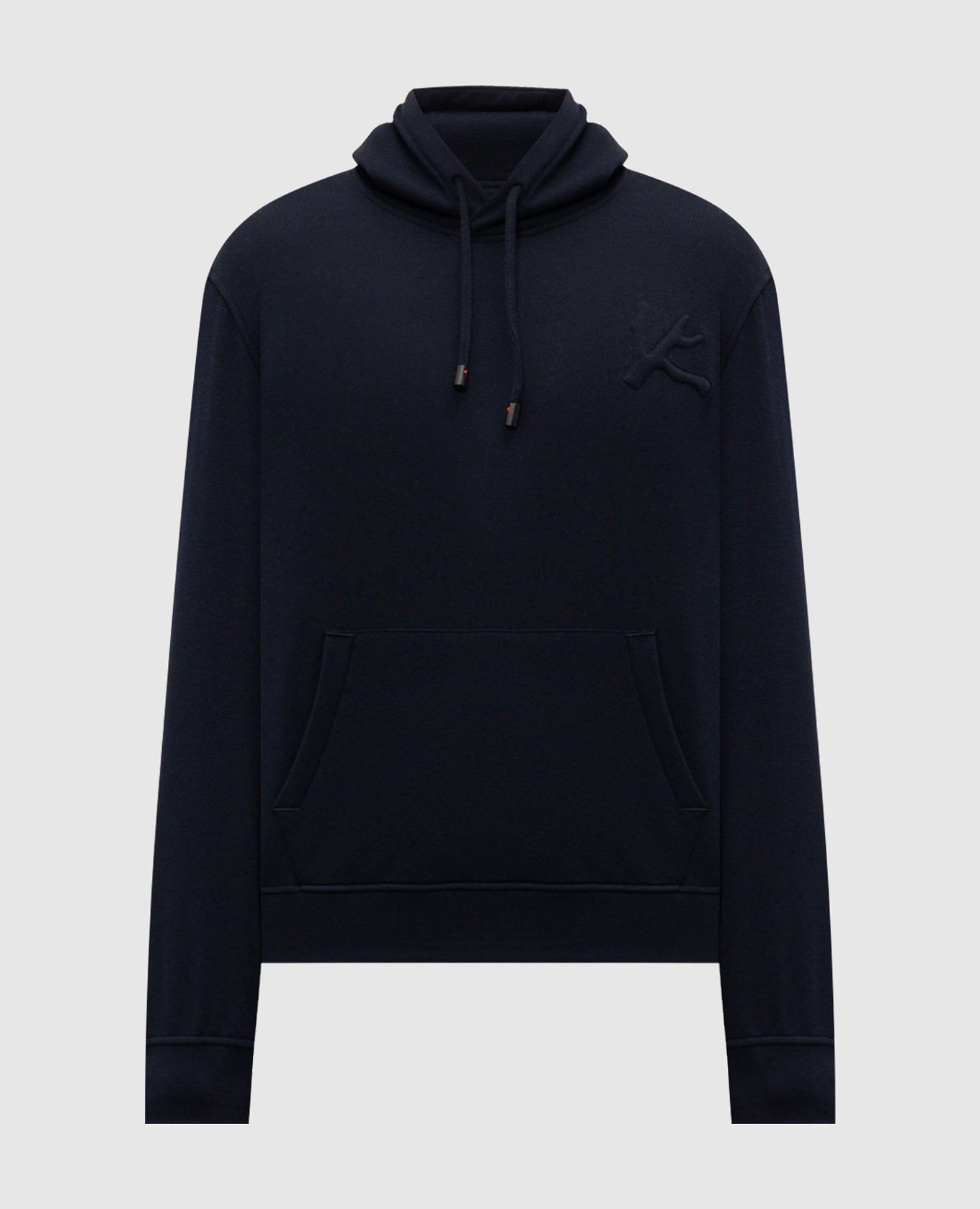 

Blue hoodie with silk ISAIA