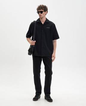 Off-White Black shirt with Metal Arrow emblem 44XGG01FS26F003