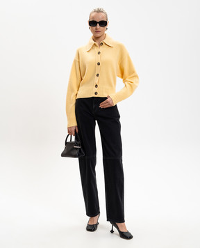 PROENZA SCHOULER Rocio yellow cashmere cardigan R2617313KK025