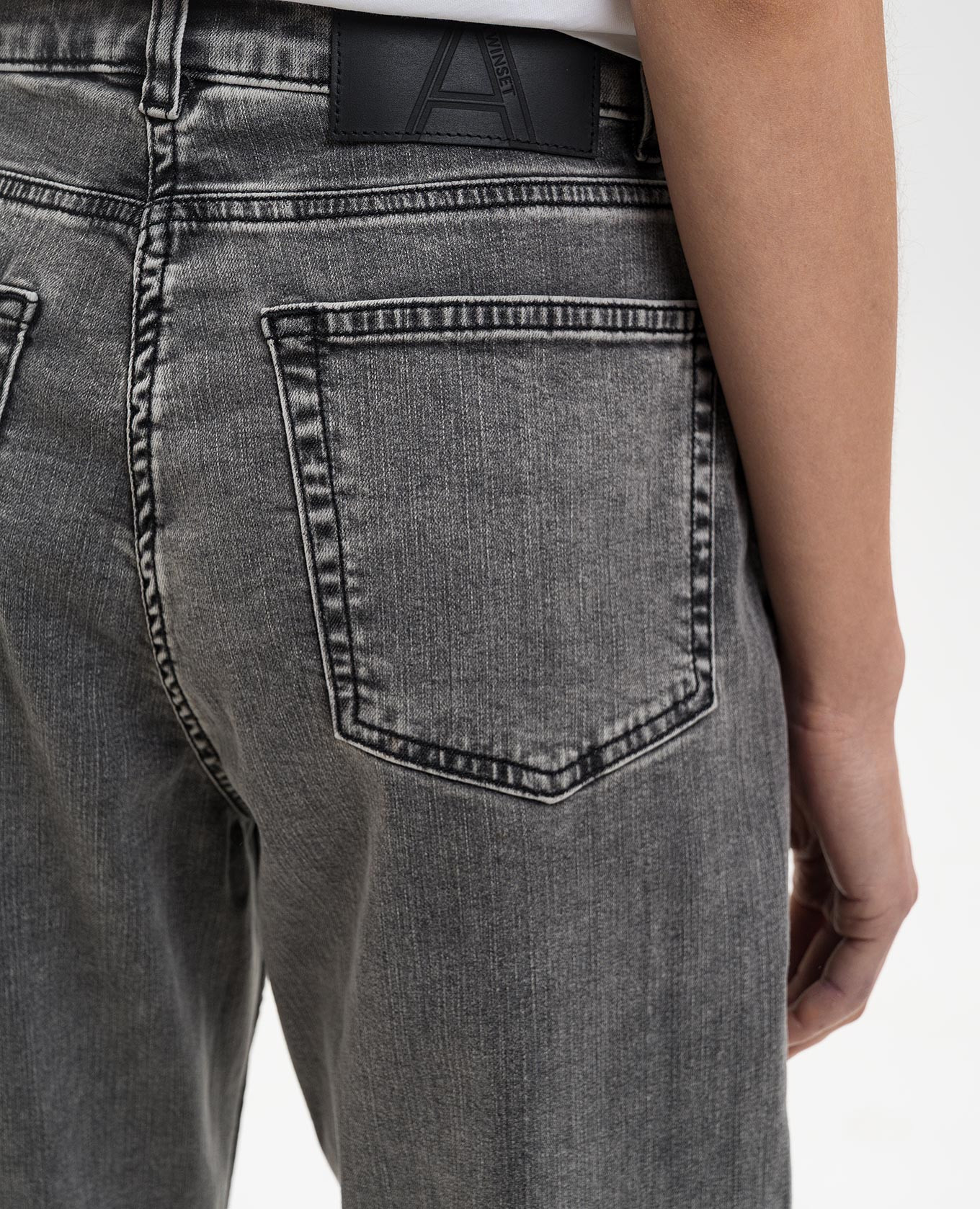 

Black jeans with a worn effect Twinset