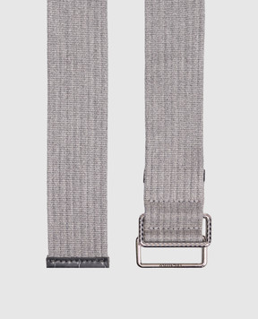 The Attico Gray belt with logo 260WKE00030RIB005AA