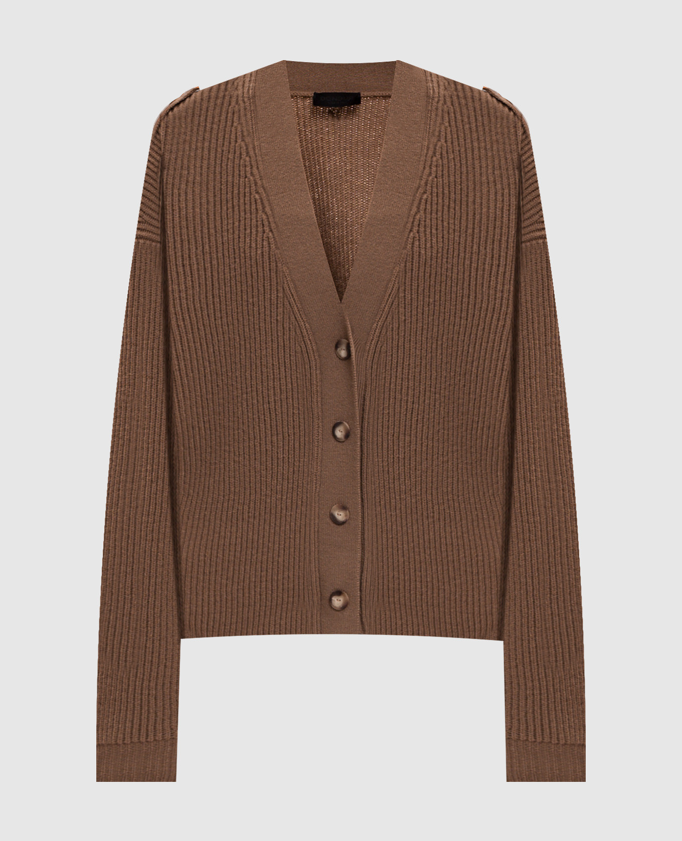Brown wool cardigan