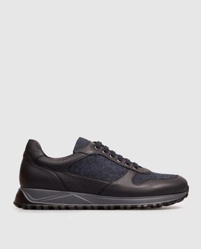 Doucal's Blue combination sneakers DU3594SYDNPJ608