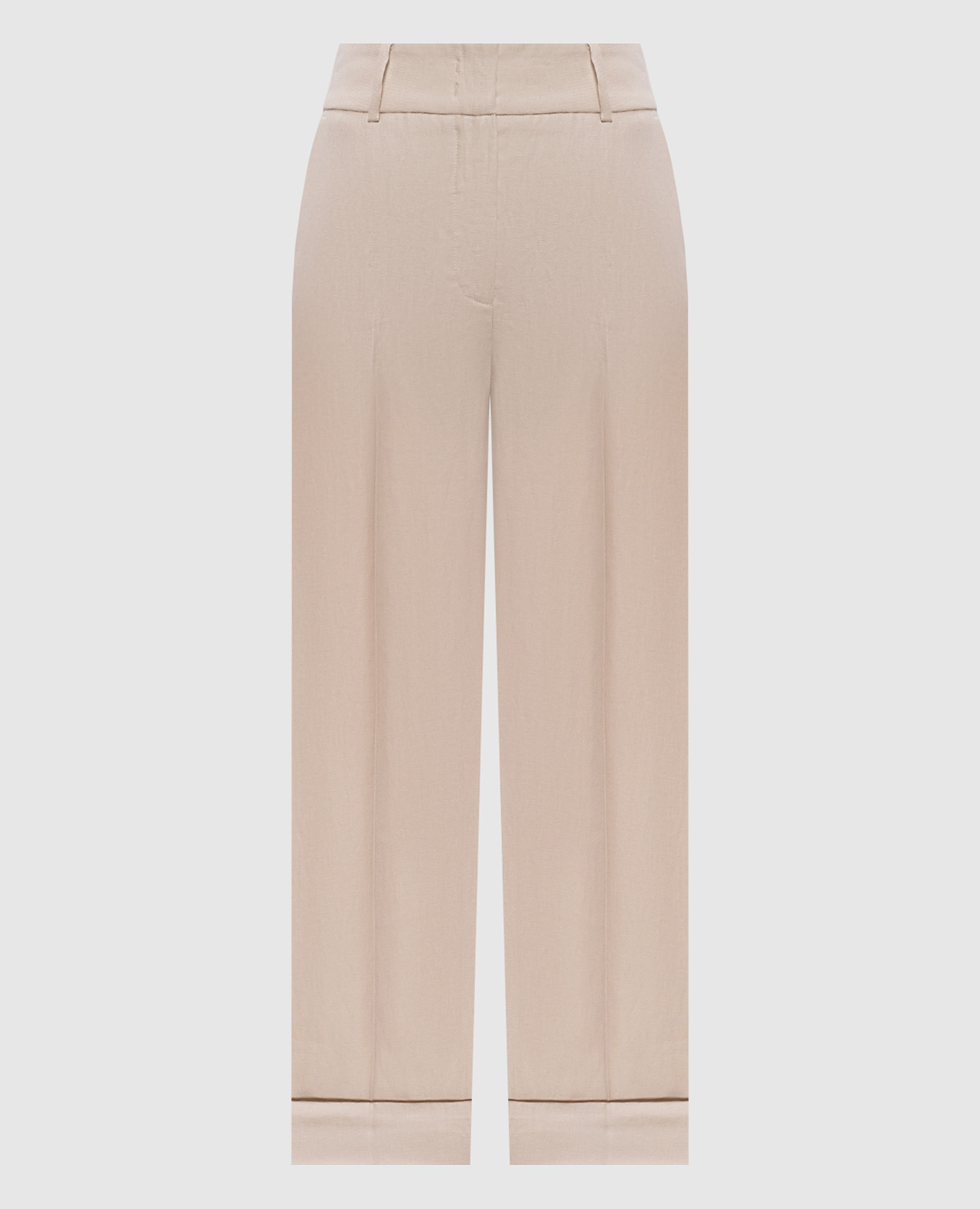 

Beige linen pants Peserico