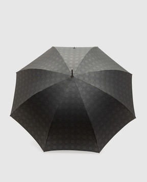 Pasotti Luxury Dog grey checkered umbrella-cane OMITUO478MILFORD2