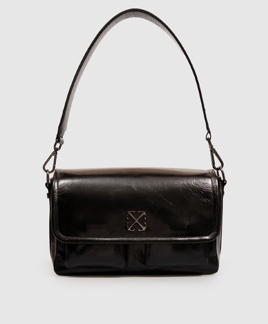 Schwarze Ledertasche Dumbo.B