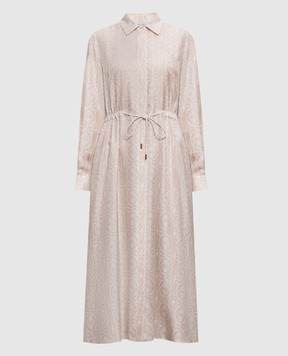 Max Mara Pink FARAONE silk shirt dress MXMFARAONE