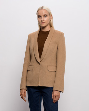Tom Ford Brown camel wool jacket GI3119FAX1805