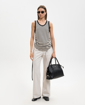 Ann Demeulemeester Zana flared jeans in ivory B0014028FA038