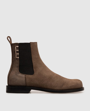 JW Anderson Brown suede chelsea boots CT0002LA0319