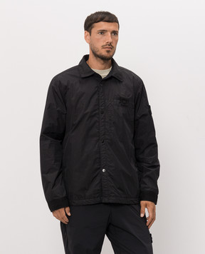 Stone Island Black insulated jacket with patch L2S15Q100022S0A23