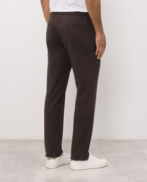 Peserico Brown sweatpants R54215J00D00081
