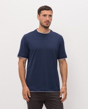 Brunello Cucinelli Blue T-shirt M0B137427