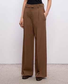 Brunello Cucinelli Brown wool pants MP548P8884