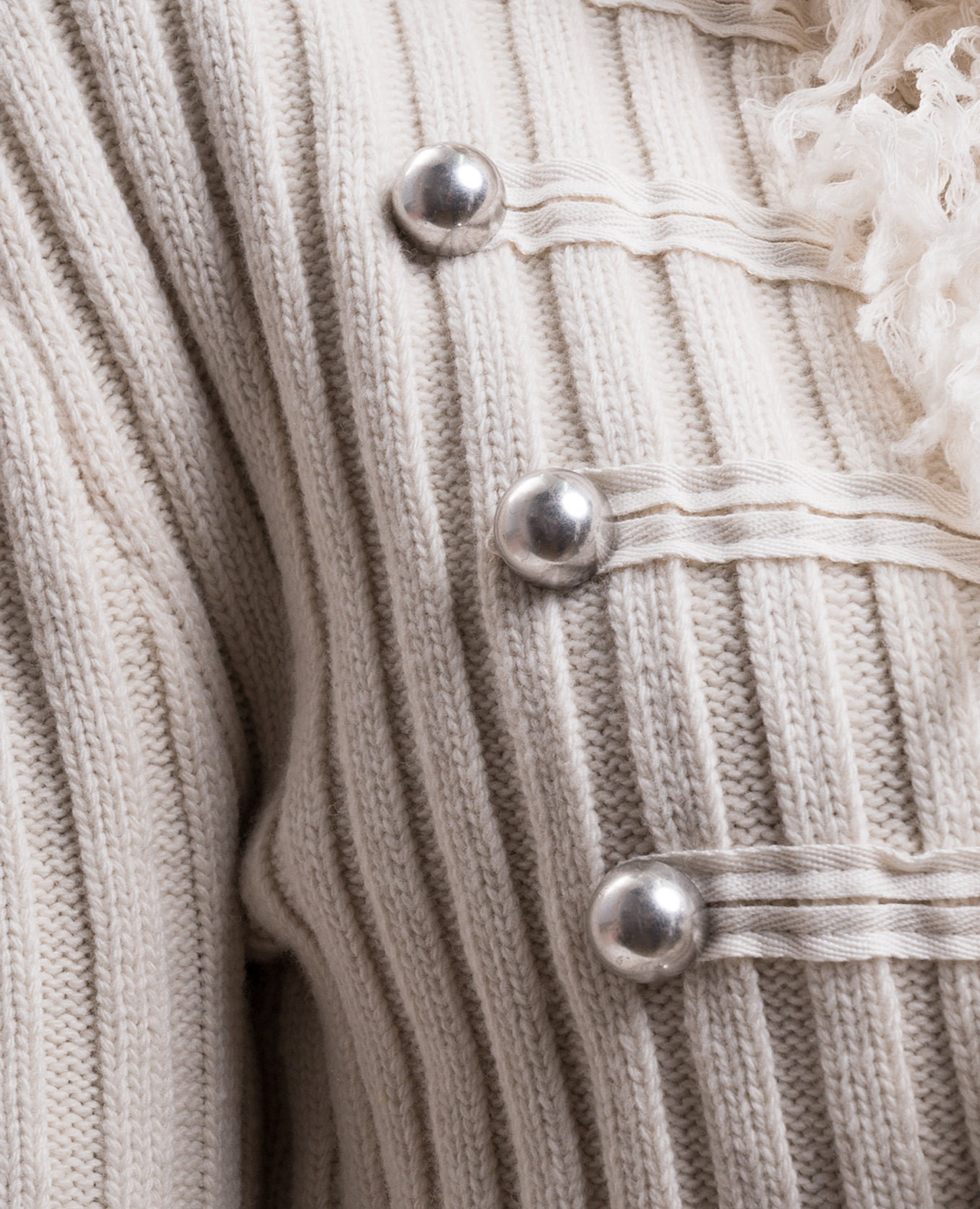 Aland Marsina beige wool cardigan Ann Demeulemeester 5