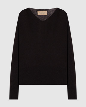 Momoni Brown Freesia wool and cashmere pullover MOKN05367MO