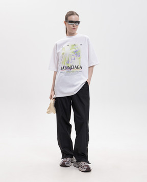 Balenciaga The Window white T-shirt with print A00497TUV07