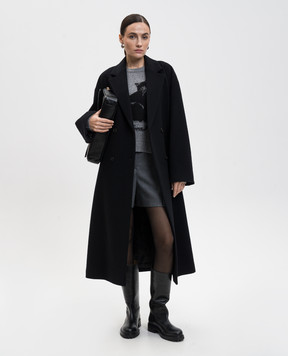 Juun.j Black double-breasted wool coat JW5Y30W515