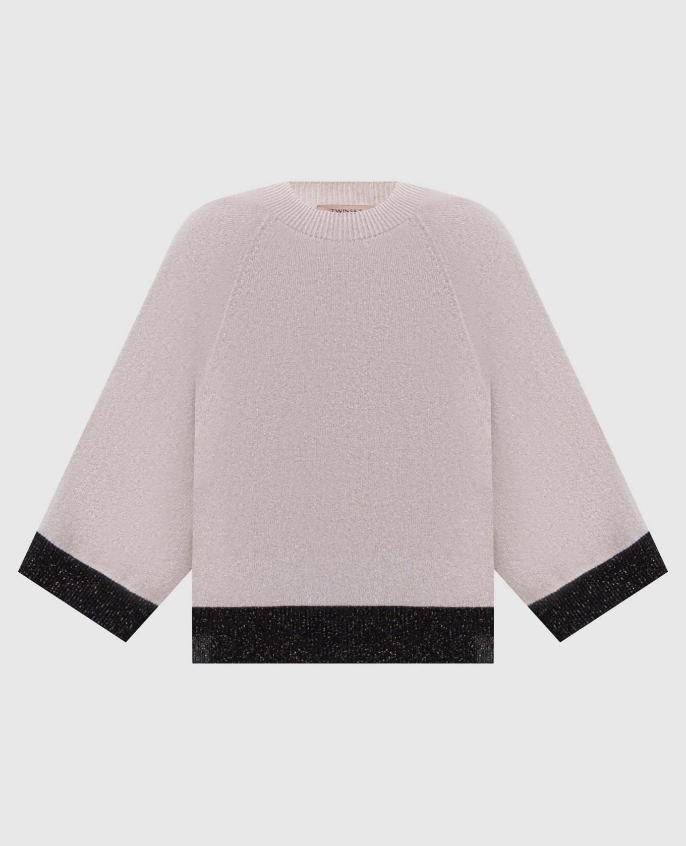 Ivory wool and cashmere jumper
