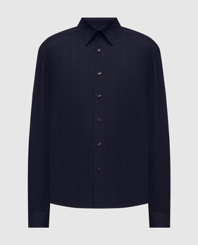 Cashmere&Whiskey Blue shirt with woven pattern 11252091148