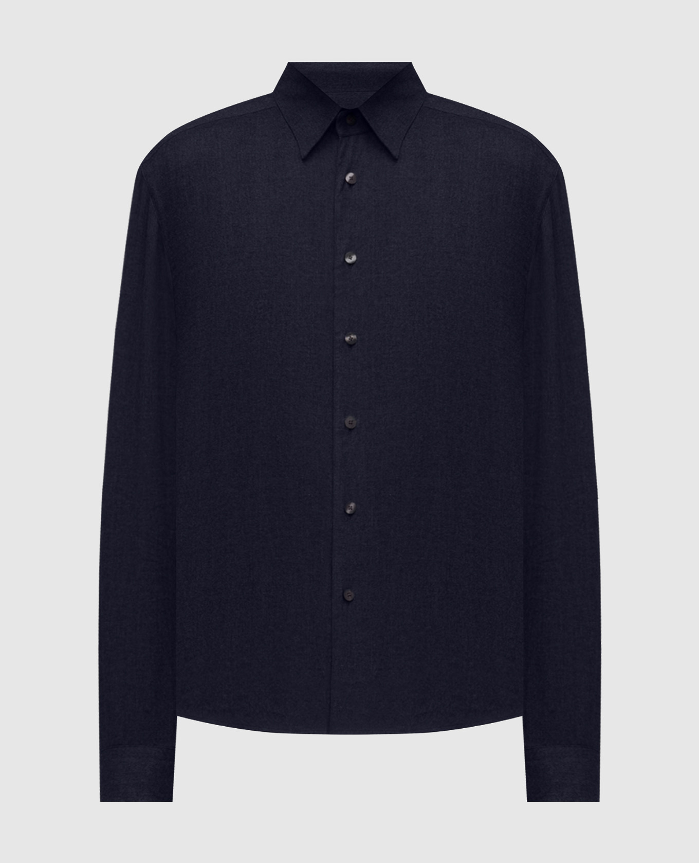 Blue shirt with woven pattern