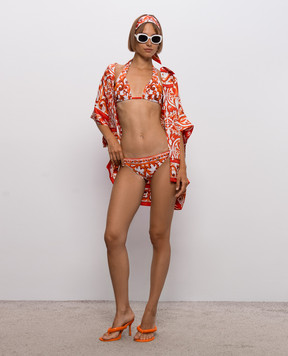 Dolce&Gabbana White swimsuit with branded print O8A54JONO19
