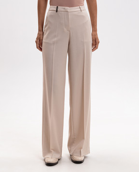 Peserico Beige wool pants A0406703359