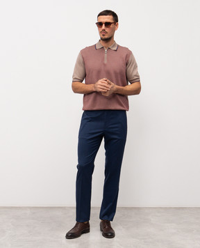 Stefano Ricci Blue wool pants M1T6100040W0005U