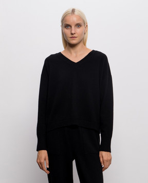 Simonetta Ravizza Dyson black cashmere pullover F06KN133T10